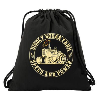 Perfect Tractor Design Diddly Squat Farm Speed And Power Drawstring Bag