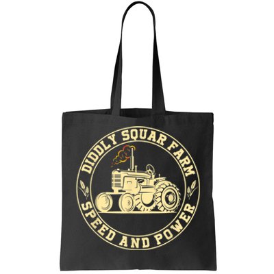 Perfect Tractor Design Diddly Squat Farm Speed And Power Tote Bag