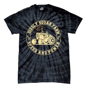 Perfect Tractor Design Diddly Squat Farm Speed And Power Tie-Dye T-Shirt