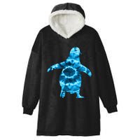 Penguin Tie Dye Pattern Lover Flightless Bird Antarctica Hooded Wearable Blanket