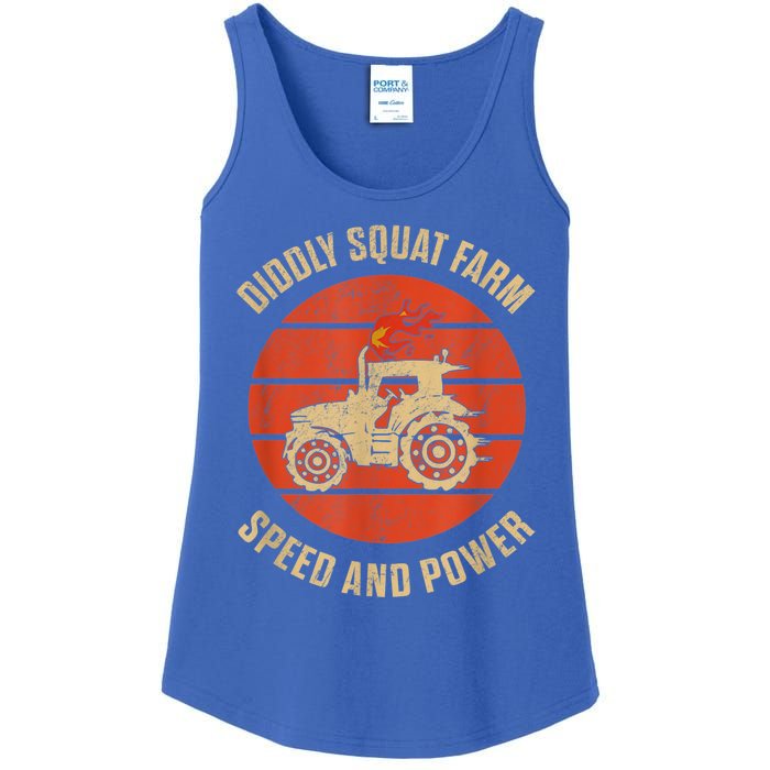 Perfect Tractor Design Diddly Squat Farm Speed And Power Ladies Essential Tank