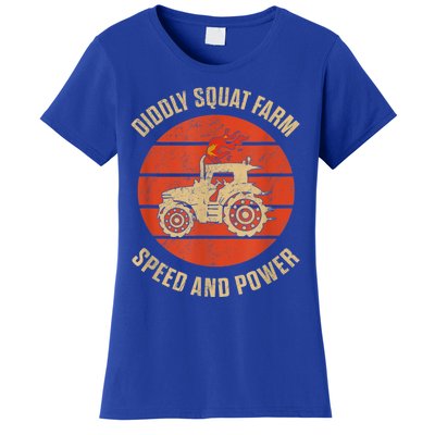 Perfect Tractor Design Diddly Squat Farm Speed And Power Women's T-Shirt