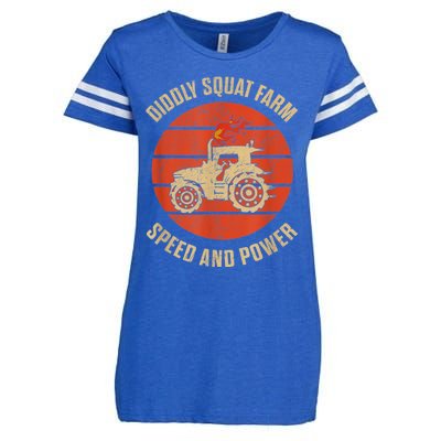 Perfect Tractor Design Diddly Squat Farm Speed And Power Enza Ladies Jersey Football T-Shirt