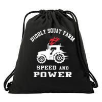 Perfect Tractor Design Diddly Squat Farm Speed And Power Drawstring Bag