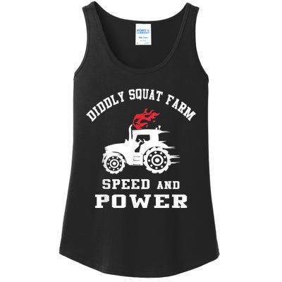 Perfect Tractor Design Diddly Squat Farm Speed And Power Ladies Essential Tank