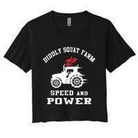 Perfect Tractor Design Diddly Squat Farm Speed And Power Women's Crop Top Tee