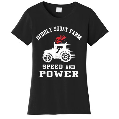 Perfect Tractor Design Diddly Squat Farm Speed And Power Women's T-Shirt