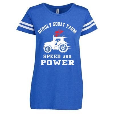 Perfect Tractor Design Diddly Squat Farm Speed And Power Enza Ladies Jersey Football T-Shirt