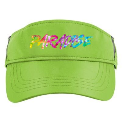 Paradise Tie Dye Colors Adult Drive Performance Visor