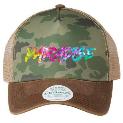 Paradise Tie Dye Colors Legacy Tie Dye Trucker Hat
