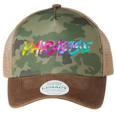 Paradise Tie Dye Colors Legacy Tie Dye Trucker Hat