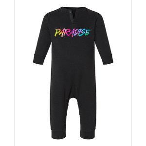 Paradise Tie Dye Colors Infant Fleece One Piece