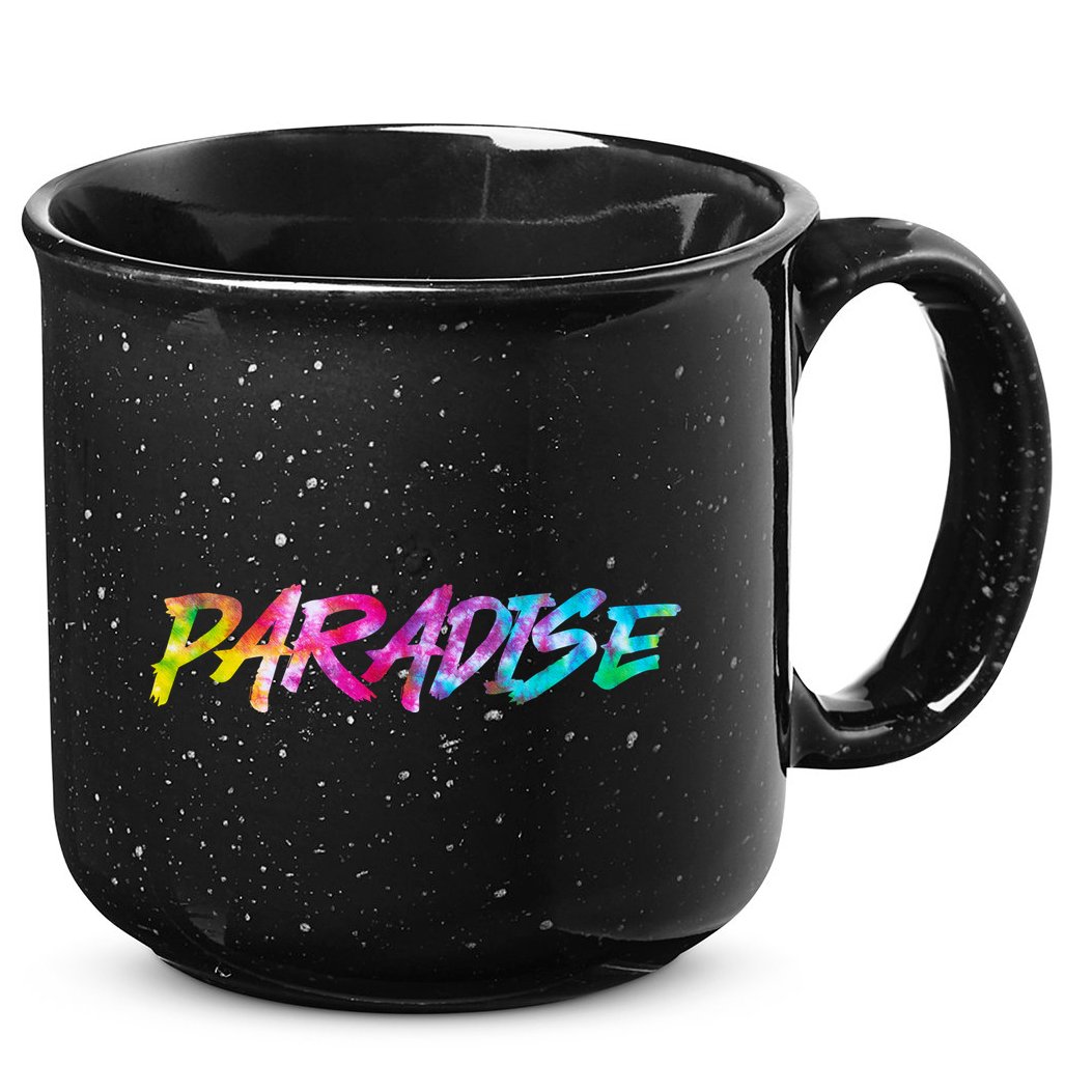 Paradise Tie Dye Colors 15oz Campfire Ceramic Mug