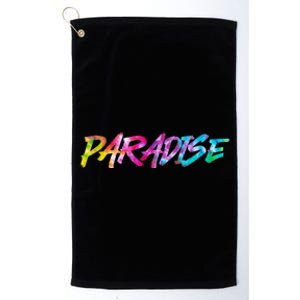 Paradise Tie Dye Colors Platinum Collection Golf Towel