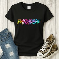 Paradise Tie Dye Colors Womens T-Shirt