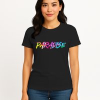 Paradise Tie Dye Colors Womens T-Shirt