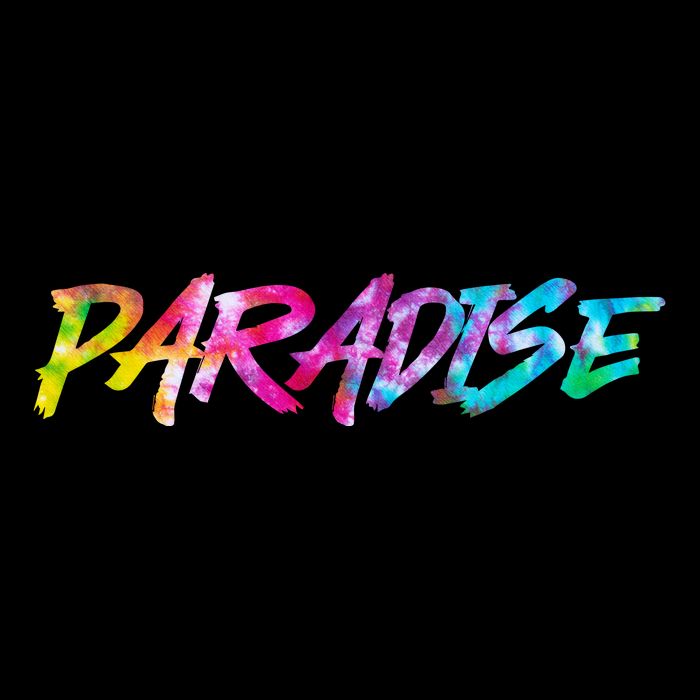 Paradise Tie Dye Colors Womens T-Shirt