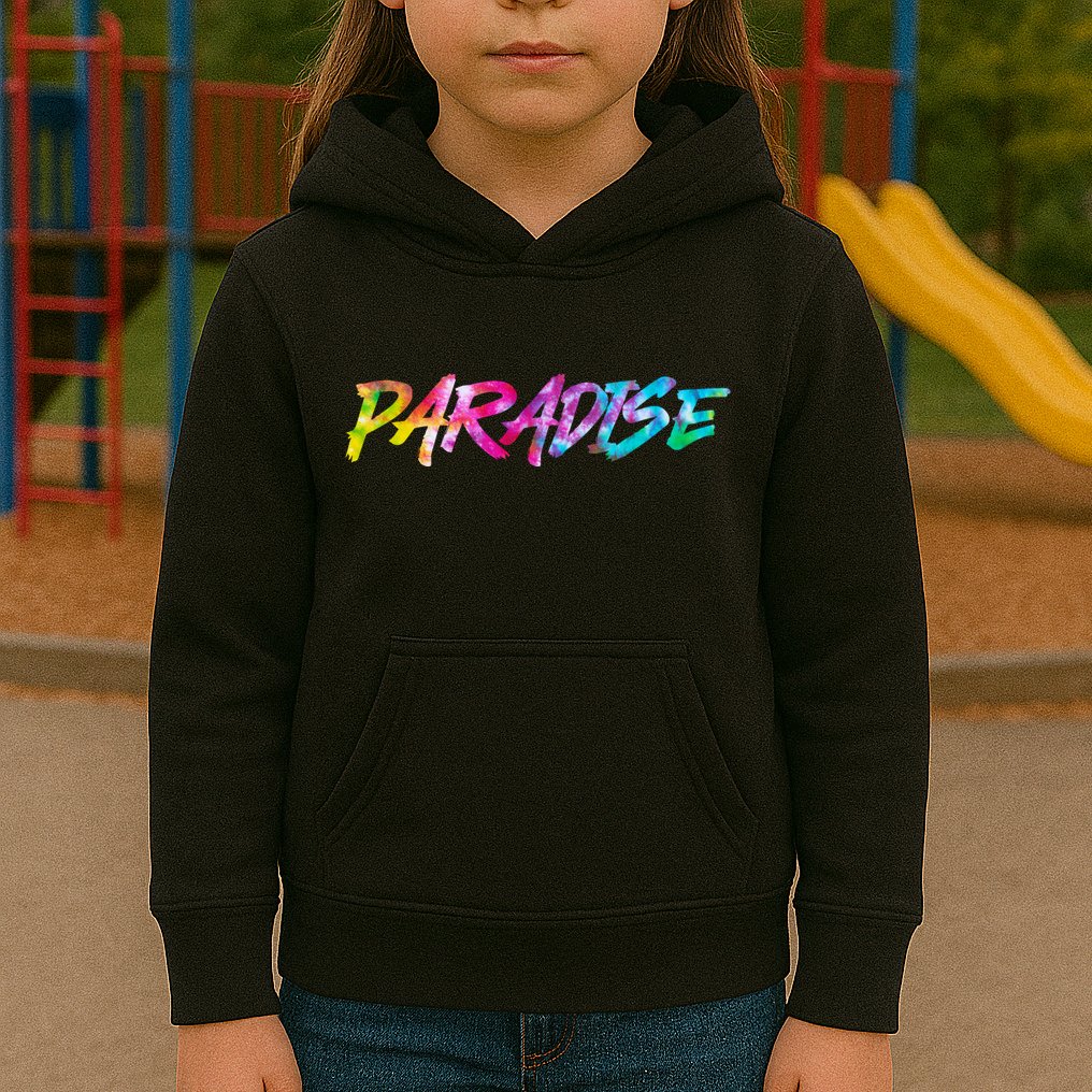 Paradise Tie Dye Colors Kids Hoodie