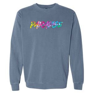 Paradise Tie Dye Colors Garment-Dyed Sweatshirt