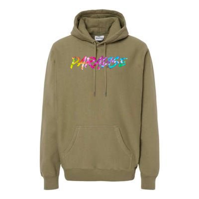 Paradise Tie Dye Colors Premium Hoodie