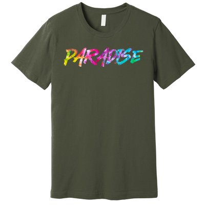 Paradise Tie Dye Colors Premium T-Shirt