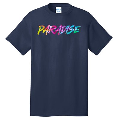 Paradise Tie Dye Colors Tall T-Shirt