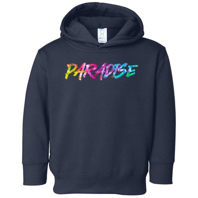 Paradise Tie Dye Colors Toddler Hoodie