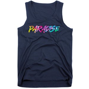 Paradise Tie Dye Colors Tank Top