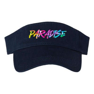 Paradise Tie Dye Colors Valucap Bio-Washed Visor