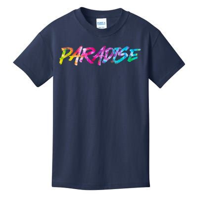 Paradise Tie Dye Colors Kids T-Shirt