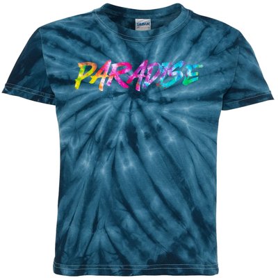 Paradise Tie Dye Colors Kids Tie-Dye T-Shirt