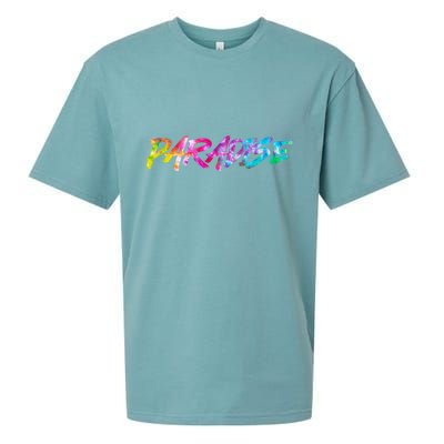 Paradise Tie Dye Colors Sueded Cloud Jersey T-Shirt