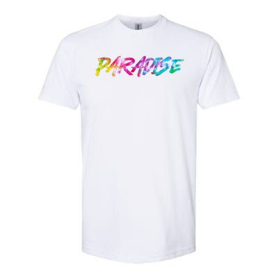 Paradise Tie Dye Colors Softstyle CVC T-Shirt