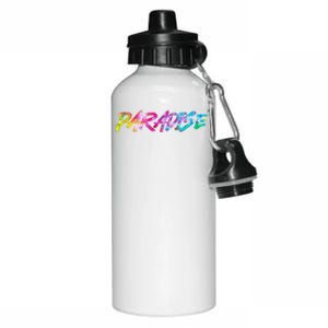 Paradise Tie Dye Colors Aluminum Water Bottle 