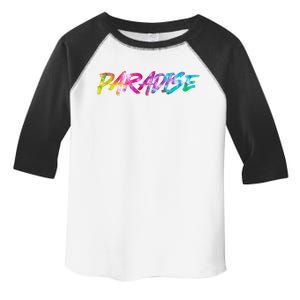 Paradise Tie Dye Colors Toddler Fine Jersey T-Shirt