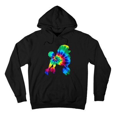 Poodle Tie Dye Vintage Hippie Dog Mom Dad Poodle Hoodie