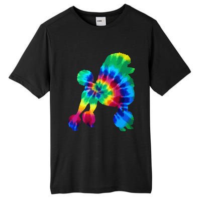 Poodle Tie Dye Vintage Hippie Dog Mom Dad Poodle Tall Fusion ChromaSoft Performance T-Shirt