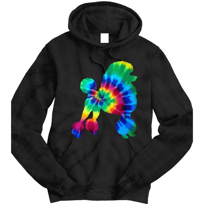 Poodle Tie Dye Vintage Hippie Dog Mom Dad Poodle Tie Dye Hoodie