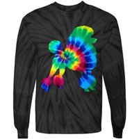 Poodle Tie Dye Vintage Hippie Dog Mom Dad Poodle Tie-Dye Long Sleeve Shirt