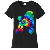 Poodle Tie Dye Vintage Hippie Dog Mom Dad Poodle Women's T-Shirt