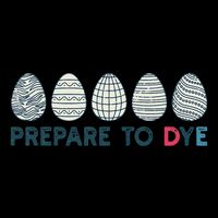 Prepare To Dye Vintage Easter Egg Funny Meme Retro Humor Apron