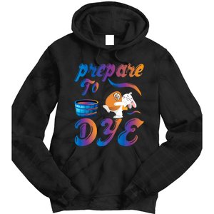 Prepare To Dye Rabbit Egg Easter Happy Easter Day Bunny Rabbit Tie Dye Hoodie