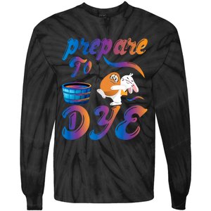 Prepare To Dye Rabbit Egg Easter Happy Easter Day Bunny Rabbit Tie-Dye Long Sleeve Shirt