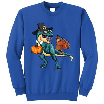 Pumpkin TRex Dabbing Turkey Thanksgiving Family Funny Gift Meaningful Gift Sweatshirt