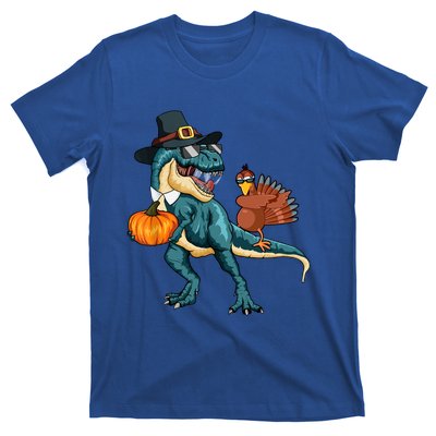 Pumpkin TRex Dabbing Turkey Thanksgiving Family Funny Gift Meaningful Gift T-Shirt