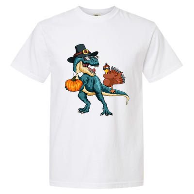 Pumpkin TRex Dabbing Turkey Thanksgiving Family Funny Gift Meaningful Gift Garment-Dyed Heavyweight T-Shirt