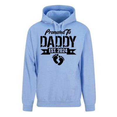 Promoted To Daddy Est. 2024 Unisex Surf Hoodie