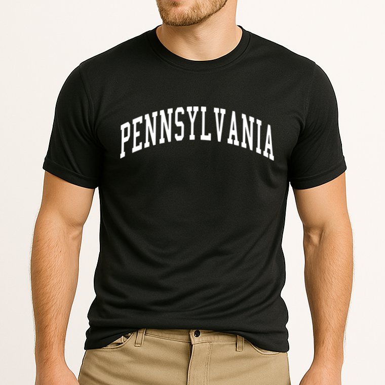 Pennsylvania Throwback Design Print Classic Performance Shirt