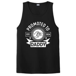 Promoted To Daddy Est 2024 Soon To Be Daddy Funny Pregnancy Announcement PosiCharge Competitor Tank