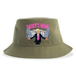 President Trump DaddyS Home White House 2024 Viral Trending Sustainable Bucket Hat